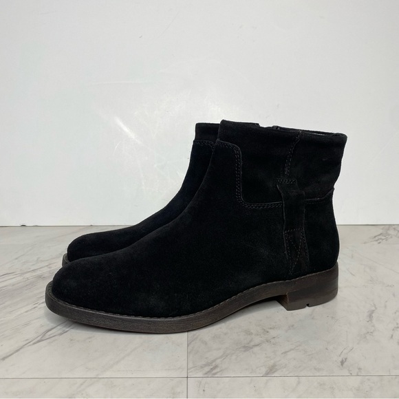 Franco Sarto Malina Black Suede Bootie 7M - Picture 14 of 14